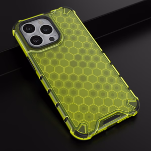 Honeycomb Case броневой чехол с TPU бампером для iPhone 13 Pro зелёный