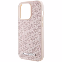 KARL LAGERFELD ümbris jaoks IPHONE 15 Pro Max KLHCP15XPQKPMP (Quilted Pattern) roosa