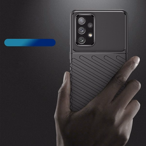 Thunder Case paindlik soomustatud kate Samsung Galaxy A73 musta värvi