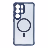 FULL MATTE MAG COVER Ümbris compatible with MagSafe jaoks SAMSUNG S25 sinine