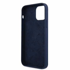 Guess GUHCP12SLSVSBL iPhone 12 mini 5.4" sinine/sinine kõvakott Script Vintage