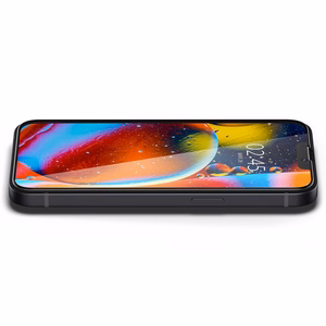 Spigen Glass FC Закалённое стекло для iPhone 13 / 13 Pro / 14 / 16e / 17e - чёрный