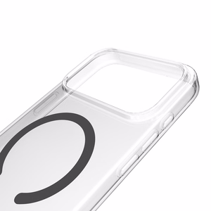 Puro Lite Mag TPU+PC Ümbris Compatible with MagSafe jaoks iPhone 17 Pro - Läbipaistev with Hall Ring