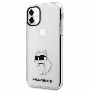 Karl Lagerfeld Ikonik Choupette Ümbris jaoks iPhone 11 / Xr - läbipaistev