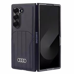 Audi Synthetic Leather MagSafe Ümbris jaoks Samsung Galaxy Z Fold 6 - must