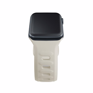 3mk silikoonrihm Apple Watchile, 38/40/41/42 mm, Nude, väike suurus