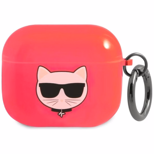 Karl Lagerfeld Choupette ümbris AirPods 3 jaoks - roosa
