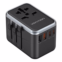 Vention FJFB0 GaN 2xUSB-C 2xUSB-A Universal Travel Adapter 65W (must)
