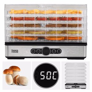 TEESA seene-, köögivilja- ja puuviljakuivati, 400 W, 5 resti, ekraan, õhuringlus