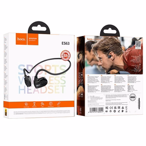 HOCO juhtmevaba kõrvaklapid bluetooth with air conduction ES63 must