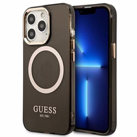 Guess kuldne Outline Translucent MagSafe Ümbris jaoks iPhone 13 Pro / iPhone 13 - must
