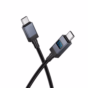 Kaabel USB C to USB C Hoco 3A 60W with display 1 m X118 must