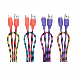 Kaabel USB A to Lightning Hoco 2,4A 1 m X116 gradient purple