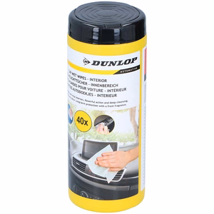 Dunlop niisked salvrätikud auto armatuurlaua hoolduseks, 40 tk