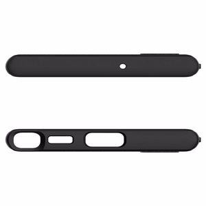 Spigen Liquid Air ümbris Samsung Galaxy S22 Ultra jaoks - matt must