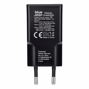 Phone Laadija sinine Star Slim GaN USB C + USB A QC4.0 PD 3A 25W TFK-SC-25WAC must