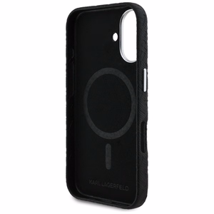 Karl Lagerfeld FW Stamped Karl MagSafe iPhone 16 Case - Black