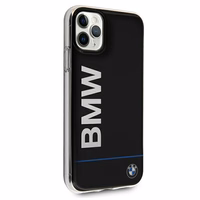 BMW Signature trükitud logo ümbris iPhone 11 Pro Max'ile - must