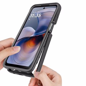 Tech-Protect Defense Ümbris jaoks Motorola Moto G15 / G15 Power / G05 / E15 - Must