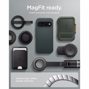 Spigen Liquid Air (Mag Fit) ümbris Google Pixel 11 Pro telefonile, roheline (Abyss Green)