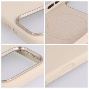 Чехол для Samsung Galaxy S26 Ultra Forcell F-Protect Frame Premium совместимый с MagSafe античный белый