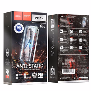 HOCO Закалённое стекло HD Anti-static (набор 25в1) - Мультипак для iPhone 16 Pro (G10)