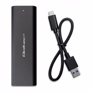 Qoltec 50312 SSD ketta korpus must M.2