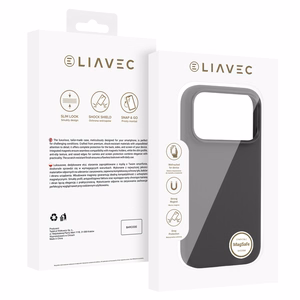 Liavec Silky ümbris metallist kaameraraamiga mudelile iPhone 18 Pro/17 Pro, must