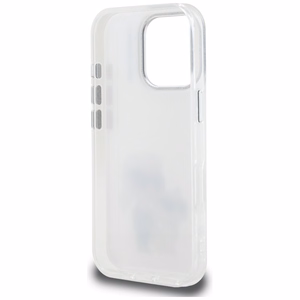 Karl Lagerfeld IML Aquarelle Karl & Choupette & Logo iPhone 16 Pro Ümbris - valge