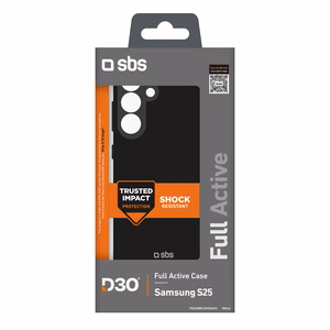 SBS D3O Ümbris jaoks Samsung Galaxy S25 - must