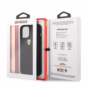 Ferrari FESSIHCP12LBK iPhone 12 Pro Max 6.7" чёрный/чёрный жёсткий чехол On Track Silicone