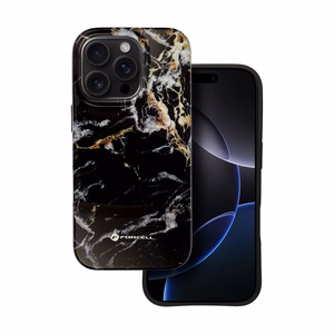 Ümbris jaoks iPhone 15 PRO Forcell F-Protect Mirage compatibl with Magsafe Military Drop-Test must marble