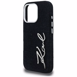 Karl Lagerfeld FW Jeans Signature Logo Ümbris iPhone 16 Pro Max - must