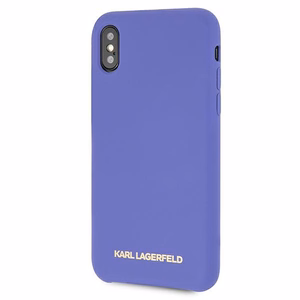Karl Lagerfeldi silikoonist iPhone X/Xs ümbris - lilla
