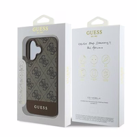Guess 4G Bottom Stripe Ümbris jaoks iPhone 16 Plus 6.7" - Brown