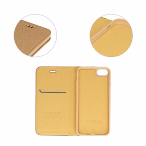 Vennus Book Case with frame for Samsung Galaxy J7 2017 gold