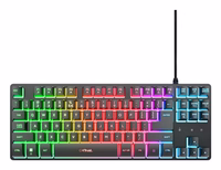 Trust GXT 833 Thado TKL keyboard Gaming USB QWERTY US English must