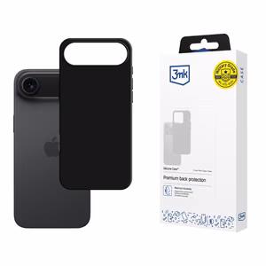 3mk Silicone Ümbris jaoks iPhone 17 Air - Must