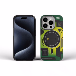Ümbris jaoks iPhone 16 PRO MAX Forcell F-Protect Levels Dual Layer 4D technology compatible with Magsafe Military Drop-Test cyber roheline