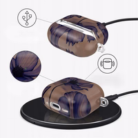 Tech-Protect Lamano ümbris jaoks AirPods 4 - brown and purple