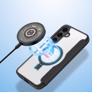 Dux Ducis Skin X Pro ümbris with magnetic ring / stand jaoks Samsung S24 - must