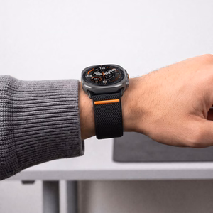 Tech-Protect Nylon Clasp rihm mudelile Samsung Galaxy Watch Ultra 47 mm – must