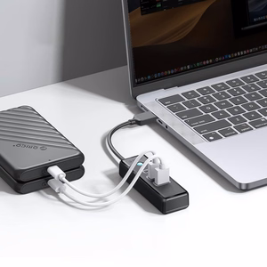 Orico PWC2U-U3 3-port USB hub 2x USB-A 3.0 1x USB-C 3.0 0.5 m - black
