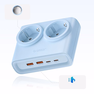 Orico PDC25 25W 6in1 Power Strip 2x AC + 2x USB-A + 2x USB-C - Blue