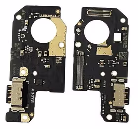 Flex Xiaomi Redmi Note 12 4G koos charging connector ja microphone, SIM card contact original (service pack)