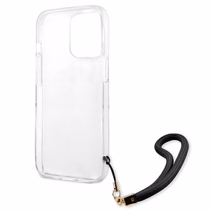 Guess GUHCP13LKCABBK iPhone 13 Pro / 13 6.1" чёрный/чёрный жёсткий чехол Camo Strap Collection