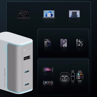 Cuktech AD1003EU 100W GaN 2x USB-C + USB-A seinalaadija koos kaabliga - valge