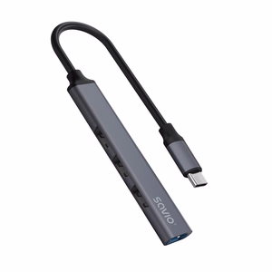 SAVIO AK-71 USB-C jaotur - 3 x USB-A 2.0, 1 x USB-A 3.0, 4-in-1, 5 Gbps