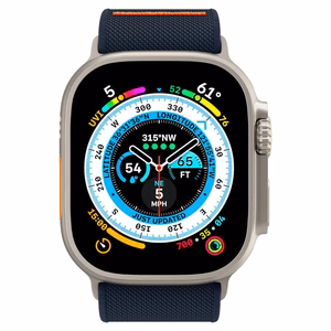 Spigen Fit Lite Ultra Strap jaoks Apple Watch 4/5/6/7/8/9/SE/Ultra (42/44/45/49 mm) - tumesinine