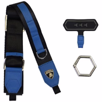 Uniwersalna smycz Lamborghini D1         Crossbody Webbing Strap sinine